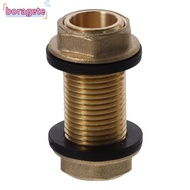 BORAGETE Tube Adaptor, G1/2 G3/4 G1 Male Brass Bulkhead Fitting, With 2 Silicone Gaskets Hose Fittin