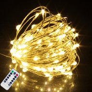 Remote Control Fairy Lights USB Battery Operated LED String Lights Timer Copper Wire Christmas Decor