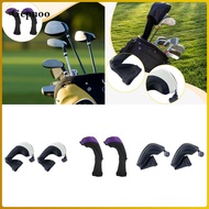 Gepnoo 2x Golf Hybrid Club Headcovers Scratchproof Portable Protective Sleeve