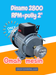 MOTOR PENGGERAK DINAMO 2800RPM+PULLY 2"