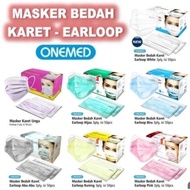 Terlaris Onemed Masker Medis 3 ply Earloop , 1 box isi 50 masker