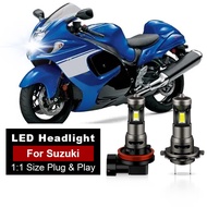 1/2PC H11 Led Lights Motorcycle Headlight For Suzuki Hayabusa GSX1300R 2008-2017 H7 Moto Driving Run