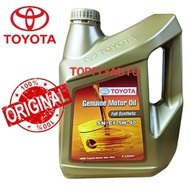 100% ORIGINAL TOYOTA GENUINE MOTOR OIL SAE 5W40 4L API SN/CF FULLY SYNTHETIC 4L