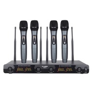 4D Wireless Microphone 4 Channel Uhf Wireless Handheld Microphone