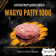 FROZEN WAGYU PATTY 100G / HALAL / FROZEN FOOD / FROZEN WAGYU / BEEF