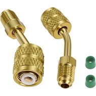 Wadoy R410a Adapter for Mini Split HVAC System 5/16" Female Quick Couplers x 1/4" Male Flare