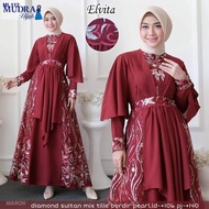 ■Elvita Maxi Dresses Jubah Muslimah Hijabs Fashion Long Dresses Gamis Dress Dinner Dress Hari Raya Pree Order ETA 12 Har