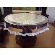 Table Protector with Lace "CLEAR" (8 sizes)