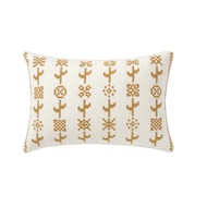 SIKELSACKMAL Chair cushion cover, yellow/white, 40x58 cm