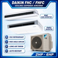 DAIKIN FHC Non-inverter / FHFC Inverter R32 Ceiling Exposed Aircond 2HP-6HP Air Conditioner