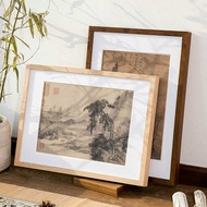 Simple Solid Wood Photo Frame Wall-Mounted Picture Frame Large Size A3A4 Frame 4k Poster Frame Mount