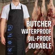 Waterproof Butcher Apron / Apron Tukang Sembelih – Oil-Proof PVC, Heavy Duty, Kitchen & Restaurant