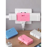 LMJ Rotatable Socket Converter 2500W One In Three 180 Degree Extension Plug US Multi Plug