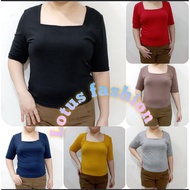 WOMEN'S CROP SQUARE NECK T-SHIRT / MODERN WOMEN'S PLAIN CROPTOP T-SHIRT XXL 8.8