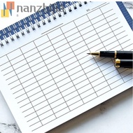 NANZHIJIA Spiral Bound Notebook, Sturdy Cover Universal Line Pages Financial Record Book, Blank Grid