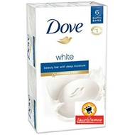 DOVE White/Blanc 6 bath bar Canada made 678g