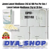 Medilance Lancet Needles 21G, 100 Pcs Per Box Medilance 21g Lancet Cups, 20 Boxes