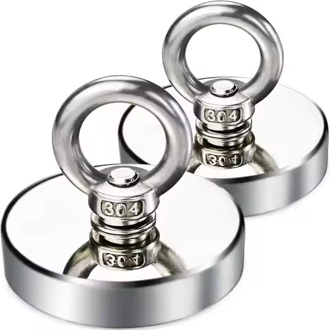 Super Strong Neodymium Fishing Magnet Hooks N52 Heavy Duty Magnet with Countersunk Hole Eyebolt Salv
