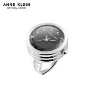 Anne Klein Faceted Crystal Ring Watch