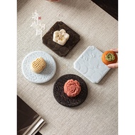 Qingshan Hutong Chinese Ceramic Refreshment Tray Creative Small Exquisite Retro Dessert Pastry Sauce