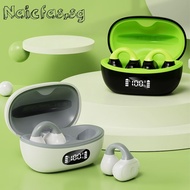 Bone Conduction Cute Headset with Mic Bluetooth-compatible Digital Charging Case