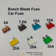 Car Fuse Blade 5A 7.5A 10A 15A 20A 25A 30A 5AMP 7.5AMP 10AMP 15AMP 20AMP 25AMP 30AMP Bosch Car Fuse 