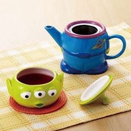 日本迪士尼 玩具總動員 三眼怪 造型陶瓷 茶壺 濾網 馬克杯 附蓋 現貨 正版