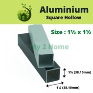 1 1/2 x 1 1/2 Aluminium Hollow Square Hollow / Bar Berongga Aluminium 长方通 -2ft/ 4ft/ 6ft/ 8ft My 2 Home