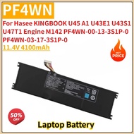 Laptop Battery PF4WN PF4WN-00-13-3S1P-0 11.4V 4100mAh for Hasee KINGBOOK A1 U47T1 U43E1 U43S1 Engine