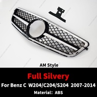ตะแกรงฝากระโปรงรถแข่งกระจังหน้าสำหรับ Mercedes W204รถ S204 C204รถเก๋ง Benz C 2007 2008 2009 2010 201
