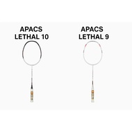 APACS LETHAL 10 / LETHAL 9 (4U/G2) BADMINTON RACKET - FREE STRING (UNSTRUNG) + FREE GRIP