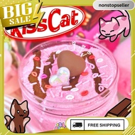 Valentine Kiss Cat Crunchy Slime By Slime Bintaro || Chocolate Slime || Valentine's Slime || Crunchy