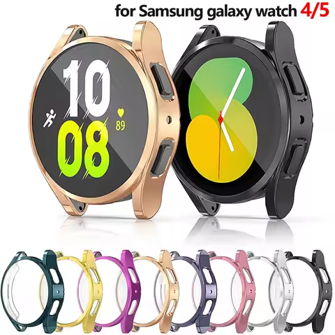 Case for Samsung Galaxy Watch 4 40mm 44mm Cover TPU Screen Protector All-Around Bumper Shell for Sam