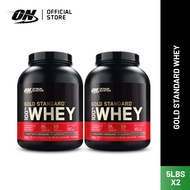 [Twin Bundle] Optimum Nutrition Gold Standard 100% Whey Protein (5lbs) x2 | Whey Protein Isolate #1 