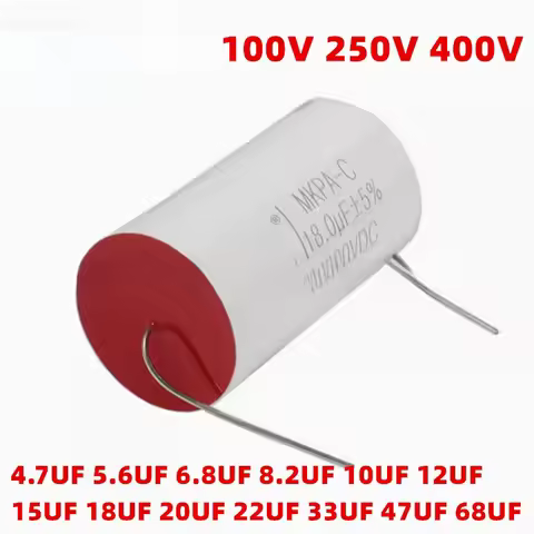 2PCS MKP Audio Fever Capacitor 100V 250V 400V 4.7UF 5.6UF 6.8UF 8.2UF 10UF 12UF 15UF 18UF 20UF 22UF 