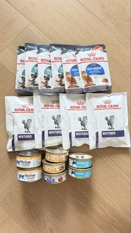 Royal Canin 貓糧  neutered expert light weight hairball 去毛球 減重 均衡 濕糧包 罐頭 富士一 肉泥 thrive chicken breast 