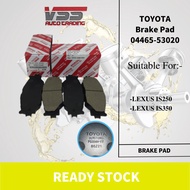 ORIGINAL TOYOTA FRONT DISC BRAKE PAD IS250 IS350 BRAKE PAD FRONT 04465-53020