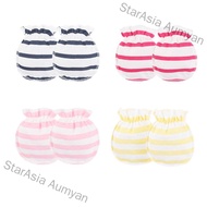 StarAsia Aumyan 3 Pairs 0-3 Months Newborn Infant Soft Cotton Gloves Anti-scratch Handguard Glove