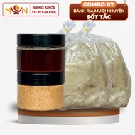 Combo 1KG Bánh Tráng Muối Sặc Sốt Tắc: 1KG Bánh Rìa + 100G Muối Sặc + Sốt Tuỳ Chọn | COMBO 07