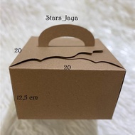 Kraft Box 20 x 20 x 12.5cm cake Box/
