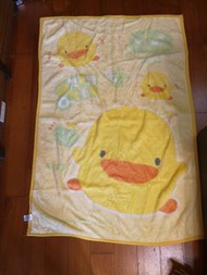 130*95 黃色小鴨毛毯