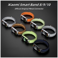 Nylon For Xiaomi Smart Band 8 9 10 Strap Ceramic NFC Nylon Magnetic Band Official Original Metal Con