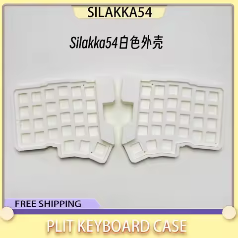 Silakka54 Split Keyboard with 3D Printed Casing - Ergonomic Keyboard for Comfortable Typing