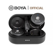 BOYA OMIC-D/U  Noise Reduction Wireless Lavalier Microphone with Charging Case for iPhone USB-C Android Smartphones Laptops