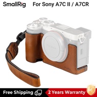 SmallRig A7C2 A7CR Vintage Case Camera Leather Case Kit with Half Case Wrist Strap for Sony A7C II /