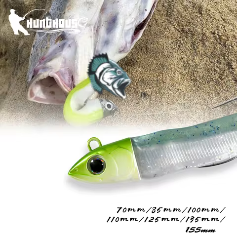 Hunthouse Barre T. Minnow Fishing Lure Jig Head Soft Lure Shad 7g 12g 25g 40g 60g 90g 120g Bass Pike