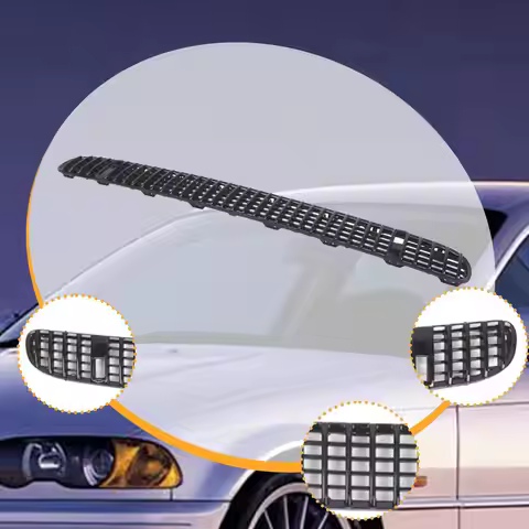 Hood Grille Center Vent Air Inlet 51137075324 Black Simple Assembly Professional Replacement Parts f