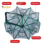 A&W 6 Holes Mesh For Fishing Net/Tale/Cage Folding Crayfish Catcher Casting/Fish Network Crab/Crayfi