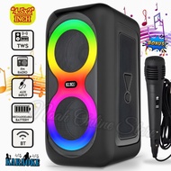 SPEAKER BLUETOOTH FLECO F-4295 LED 9 INCH - SPEAKER KARAOKE FULL BASS - SPEAKER LED WIRELESS / SPEAK