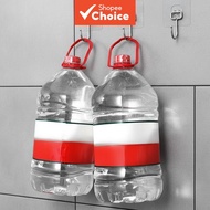 10PCS Clear Stainless Steel Hooks – Wall-Mounted, 5kg Capacity, 180° Swivel (7x7cm, TS2)  10PCS Cang